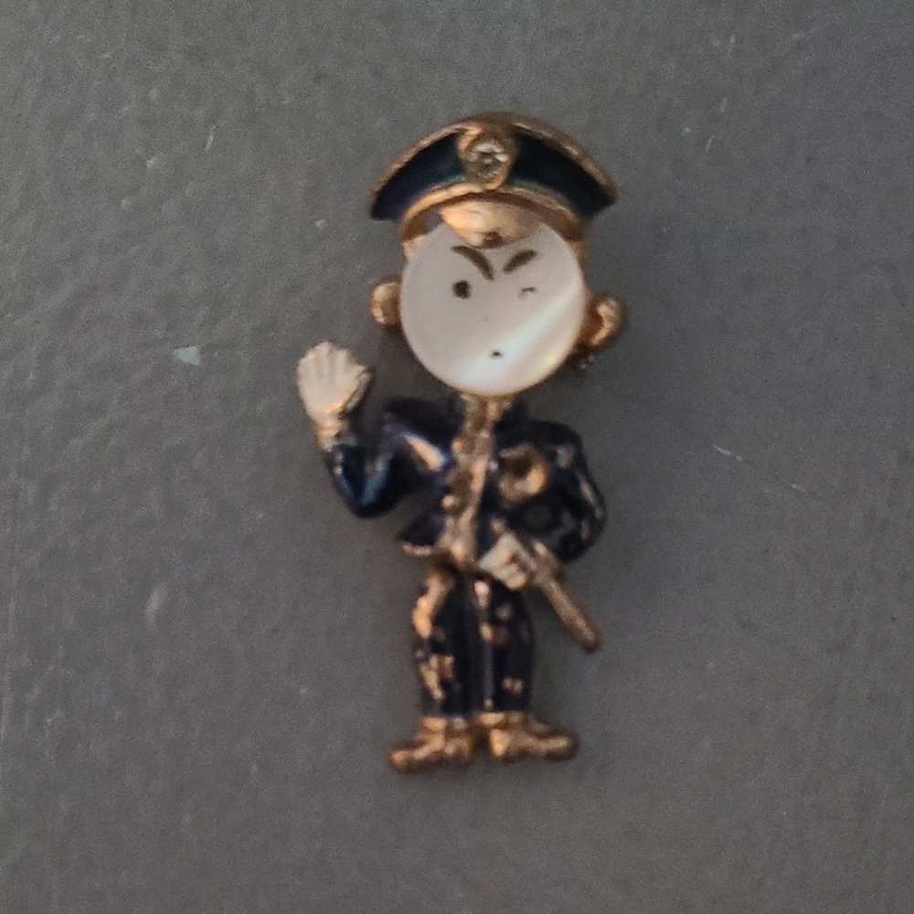 Vintage Estate Police Officer Pin